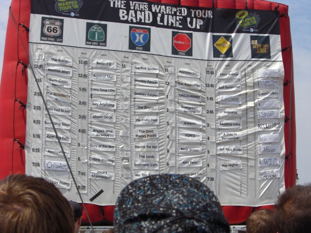 vans warped tour 2012 lineup