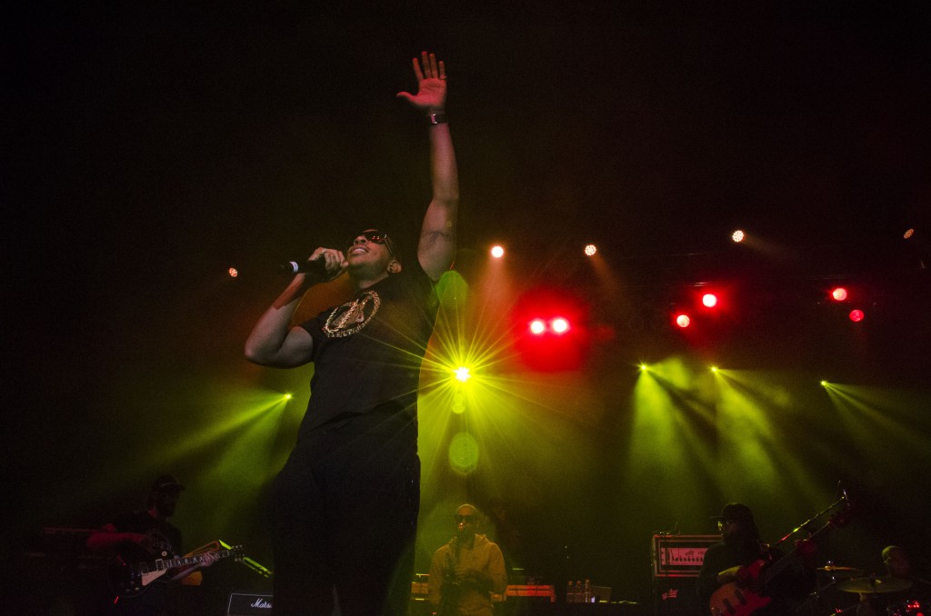 Ludacris encourages the crowd to put their hands up. (Photo | Claire Abendroth)
